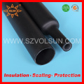 Negro 3: 1 manga de protección de cable forrado adhesivo termoencogible